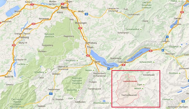 Lauterbrunnen in der Schweiz ist von München fünfeinhalb Autostunden entfernt.