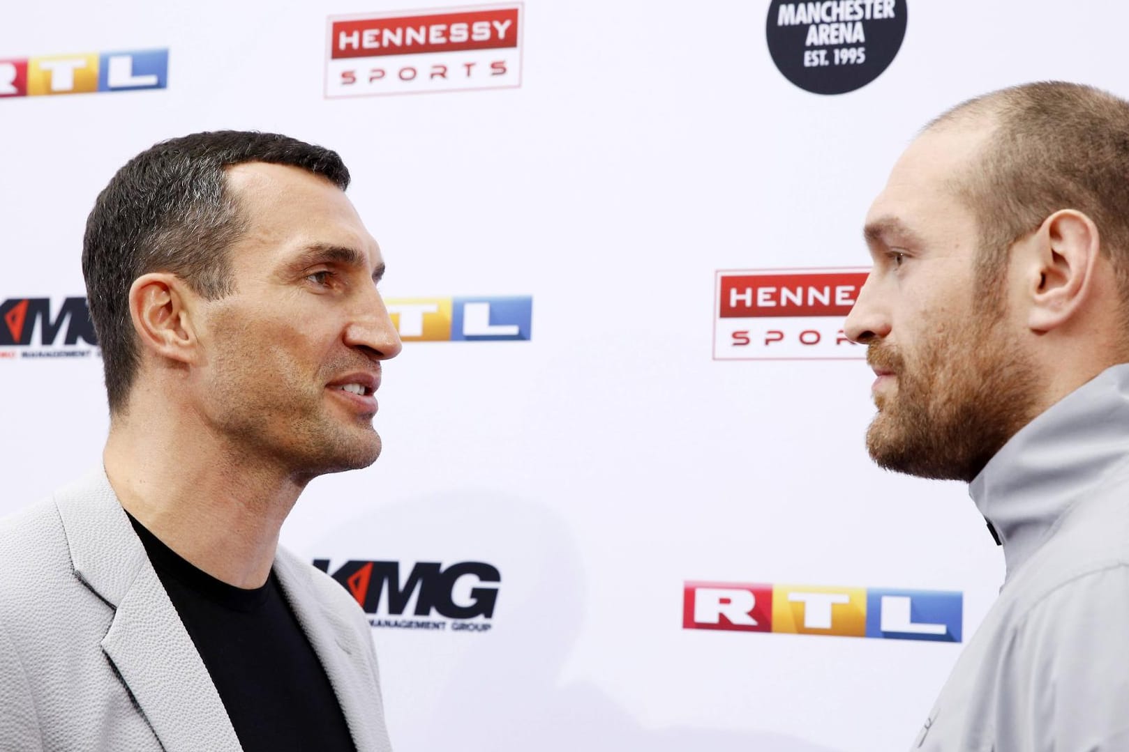 Stehen sich am 29. Oktober in Manchester gegenüber: Wladimir Klitschko (li.) und Tyson Fury.