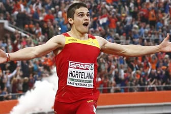 Grenzenloser Jubel: Der Spanier Bruno Hortelano feiert seine Goldmedaille.