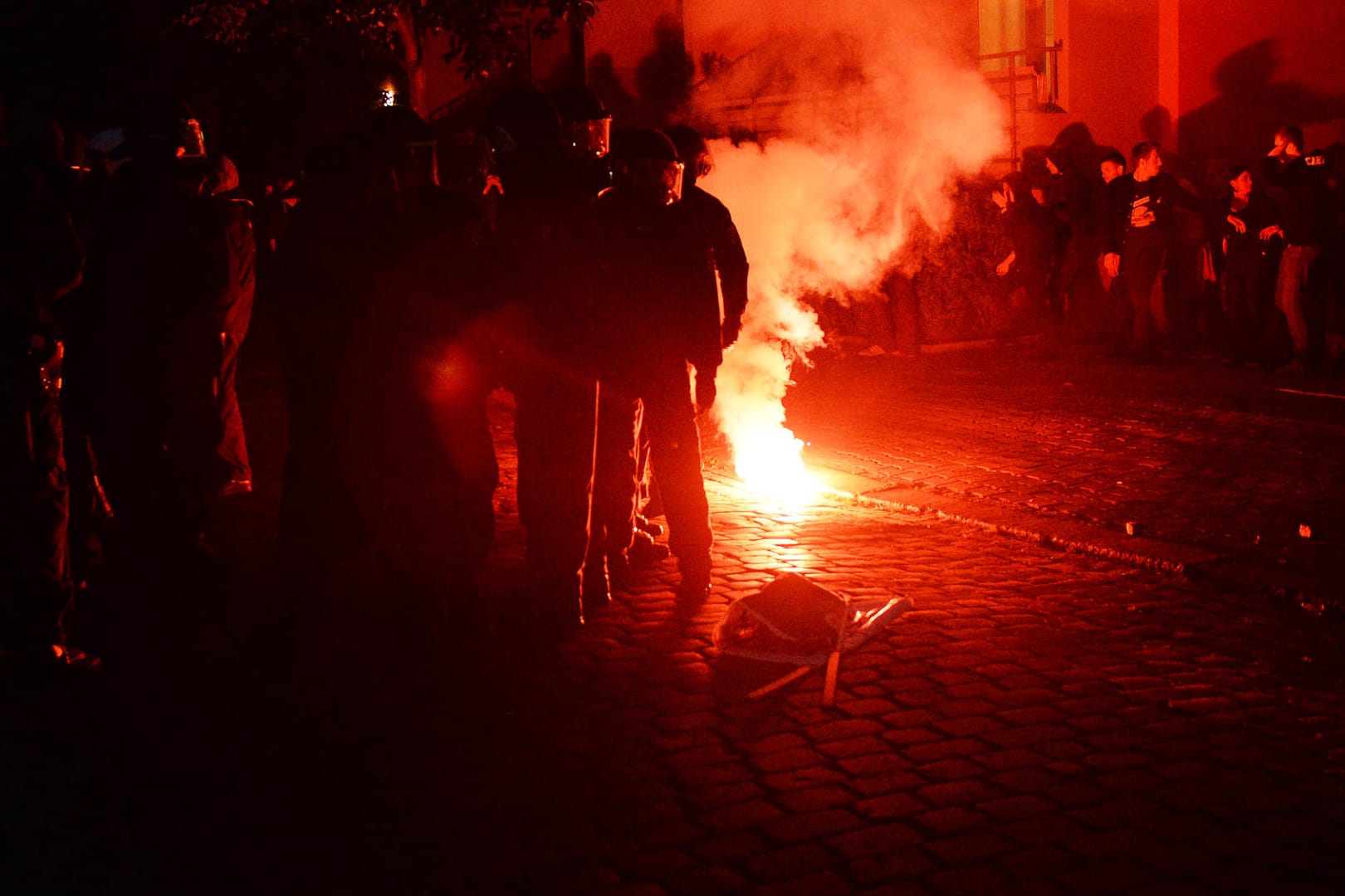 Krawalle bei Linksautonomen-Demo in Berlin.