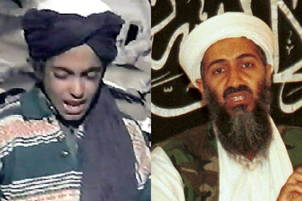 Hamza und Osama bin Laden: Der auf dem Bild zehnjährige Sohn des ehemaligen Al-Kaida-Führers tritt offenbar in die Fußstapfen seines Vaters.