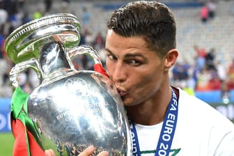 Nach dem Spiel war Cristiano Ronaldo einfach nur überglücklich.