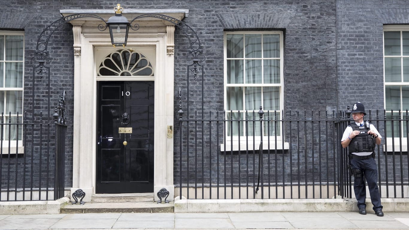 10 Downing Street - die offizielle Residenz des britischen Premierministers.