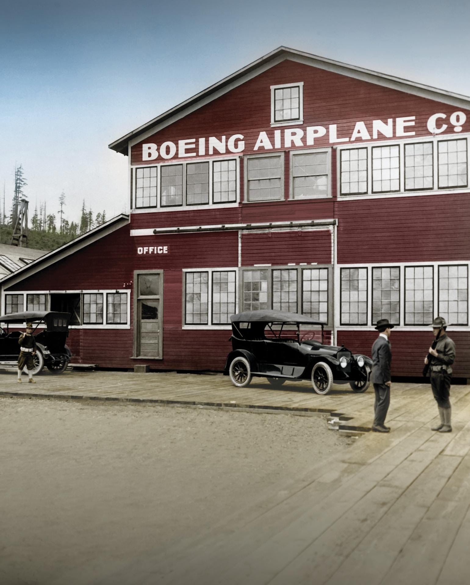 Der legendäre "Red Barn" - der erste Werksschuppen - steht als Meilenstein der Unternehmensgeschichte im Luftfahrtmuseum von Seattle.