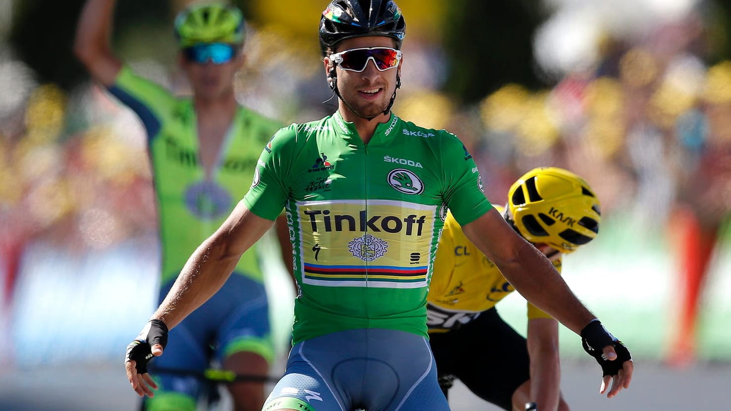 Großer Coup: Peter Sagan gewinnt in Montpellier vor Christopher Froome.