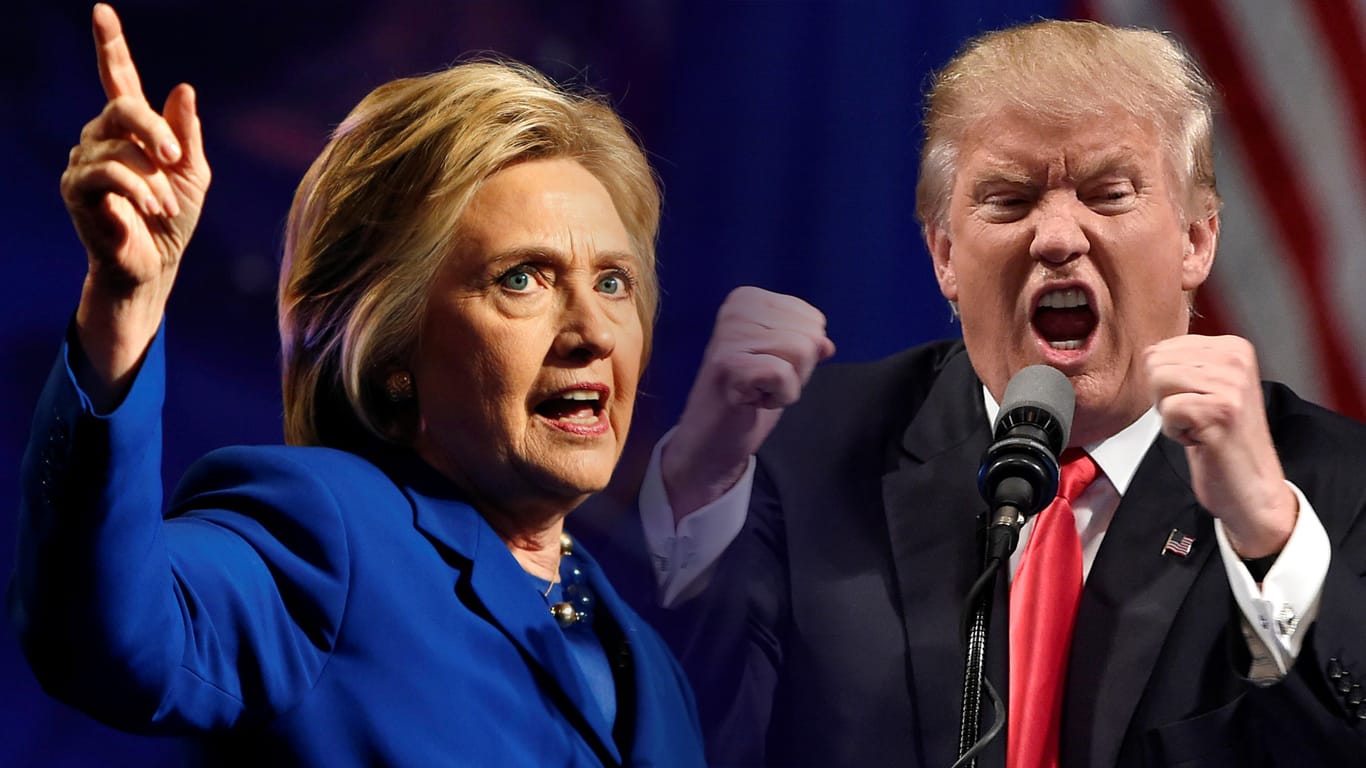 Hillary Clinton und Donald Trump dürften sich eine heiße Wahlkampfschlacht liefern, so massiv wie die Unterschiede ihrer politischen Ziele sind.