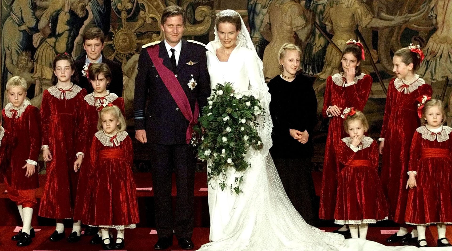 Im Jahr 1999 feierte auch das belgische Königshaus Hochzeit: Der Thronfolger Philippe gab seiner Mathilde das Jawort.