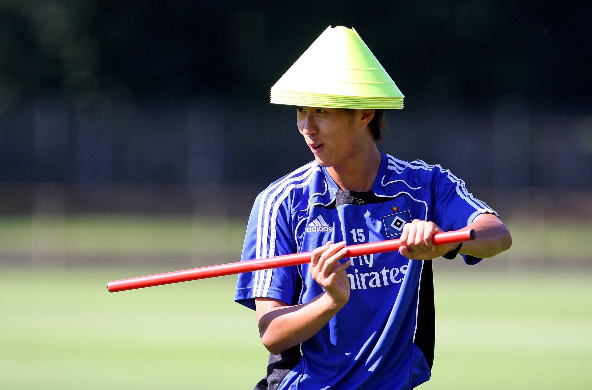 Heung Min Son trainiert dagegen heimlich für seine Bewerbung als Samurai.