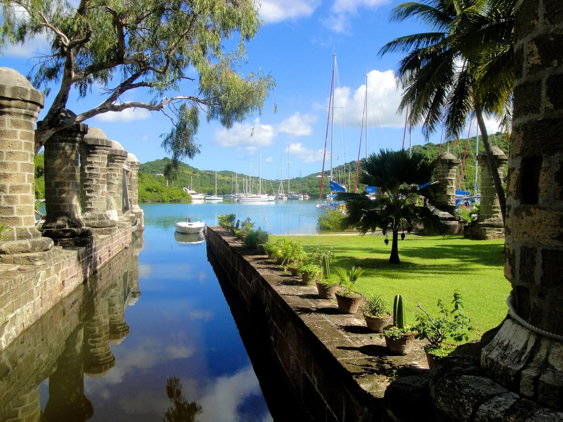 Die historische Hafenanlage Nelson's Dockyard an der Südküste der Karibikinsel Antigua in Antigua und Barbuda ist nun ebenfalls Welterbe.