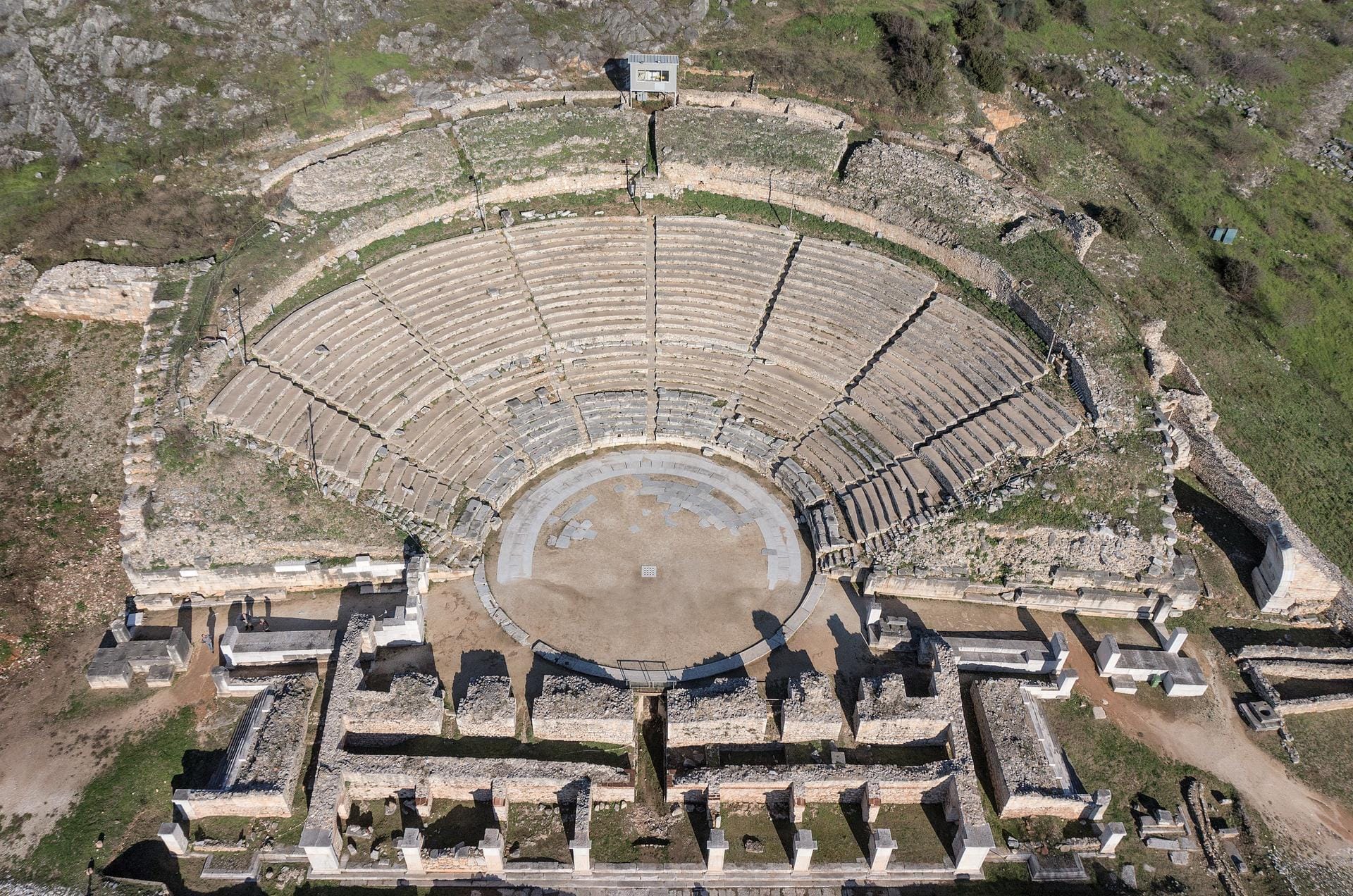 Das Amphitheater in Philippi in Griechenland hat es ebenfalls zum Kulturerbe geschafft.
