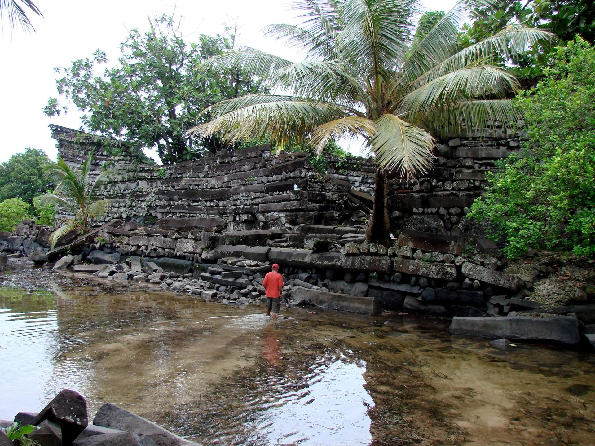Die Ruinenstadt Nan Mandol im Bundesstaat Pohnpei im Osten von Mikronesien.