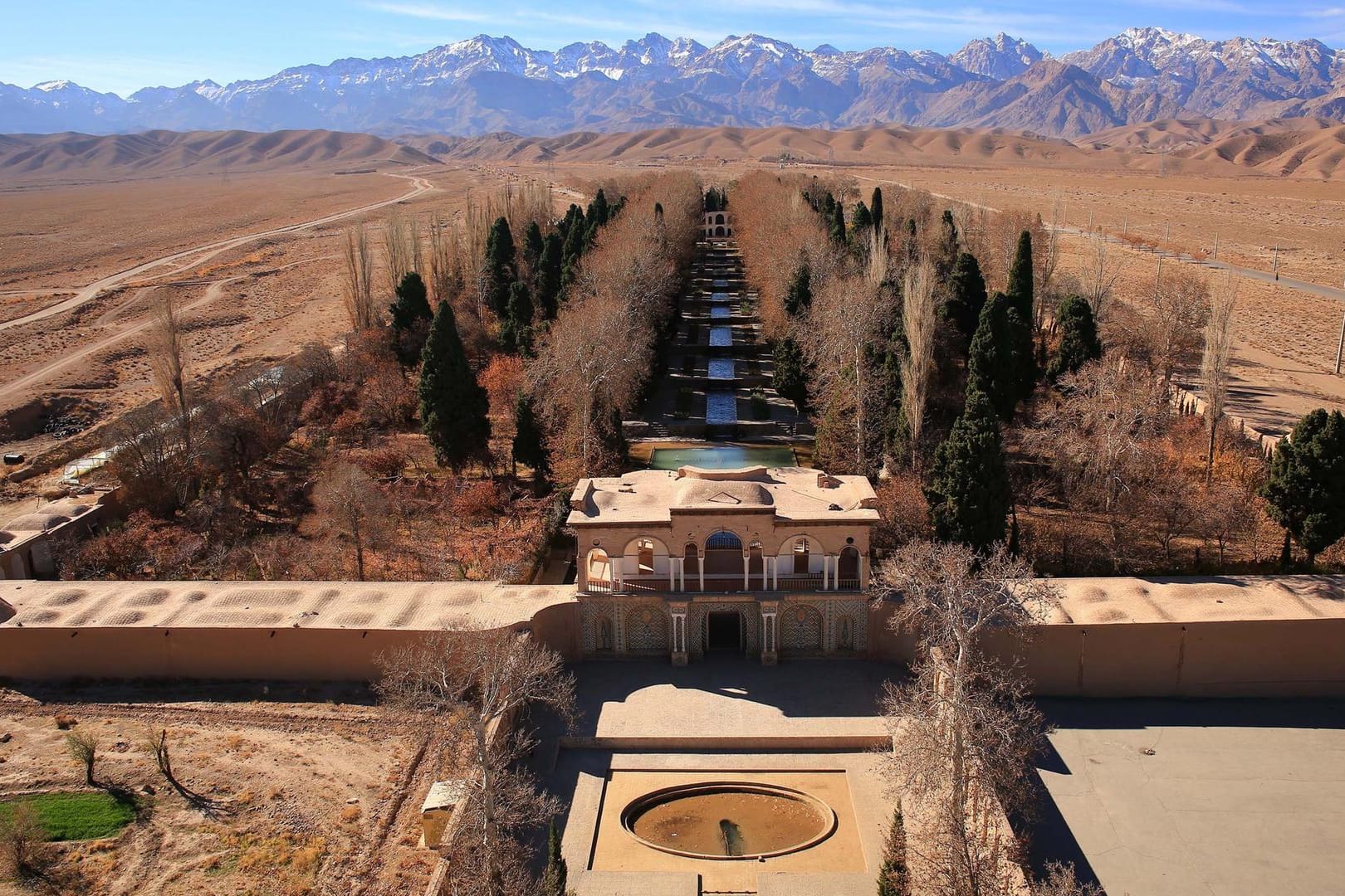 Die Bagh-e Shahzadeh-Gärten in Mahan im Iran. Das auch hier verwendete Qanat-Bewässerungssystem ist ab sofort Unesco-Kulturerbe.