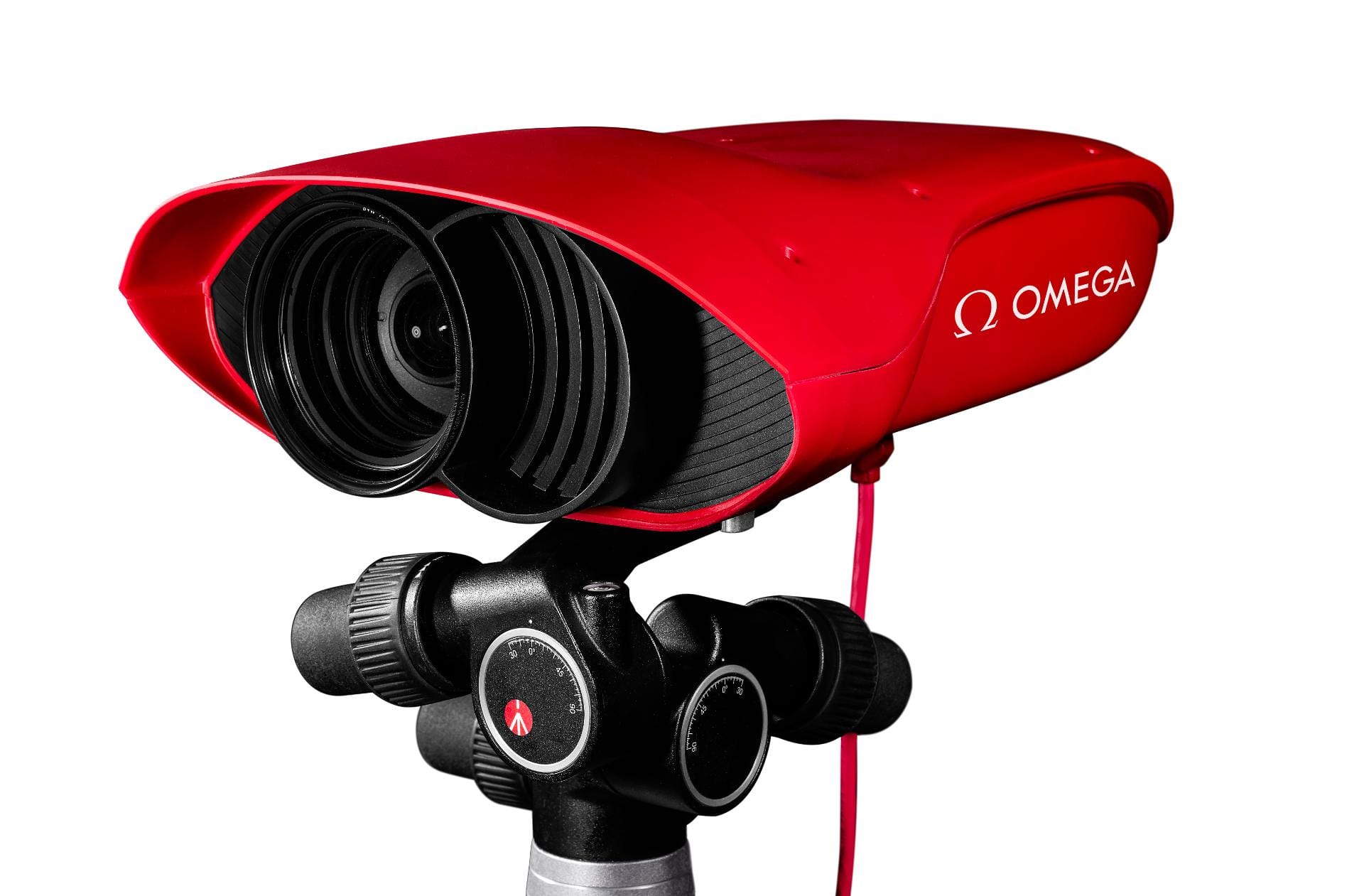 In Rio setzt Omega mit der Scan'O'Vision-Fotofinish-Kamera Myria eine Photofinish-Kamera ein, die 10.000 Aufnahmen pro Sekunde macht.