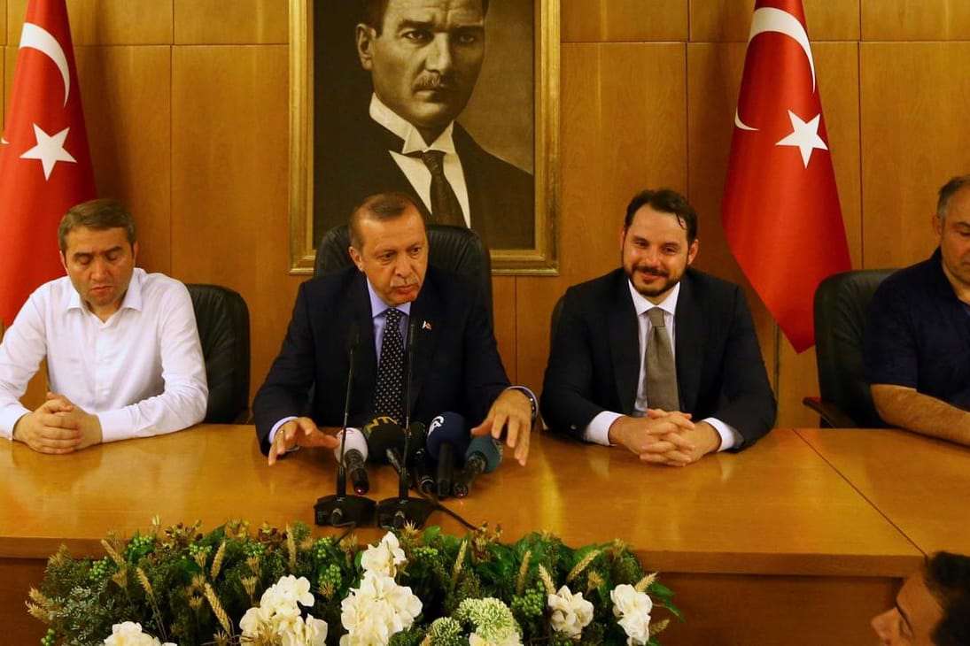 Der türkische Präsident Erdogan nach dem Putschversuch.