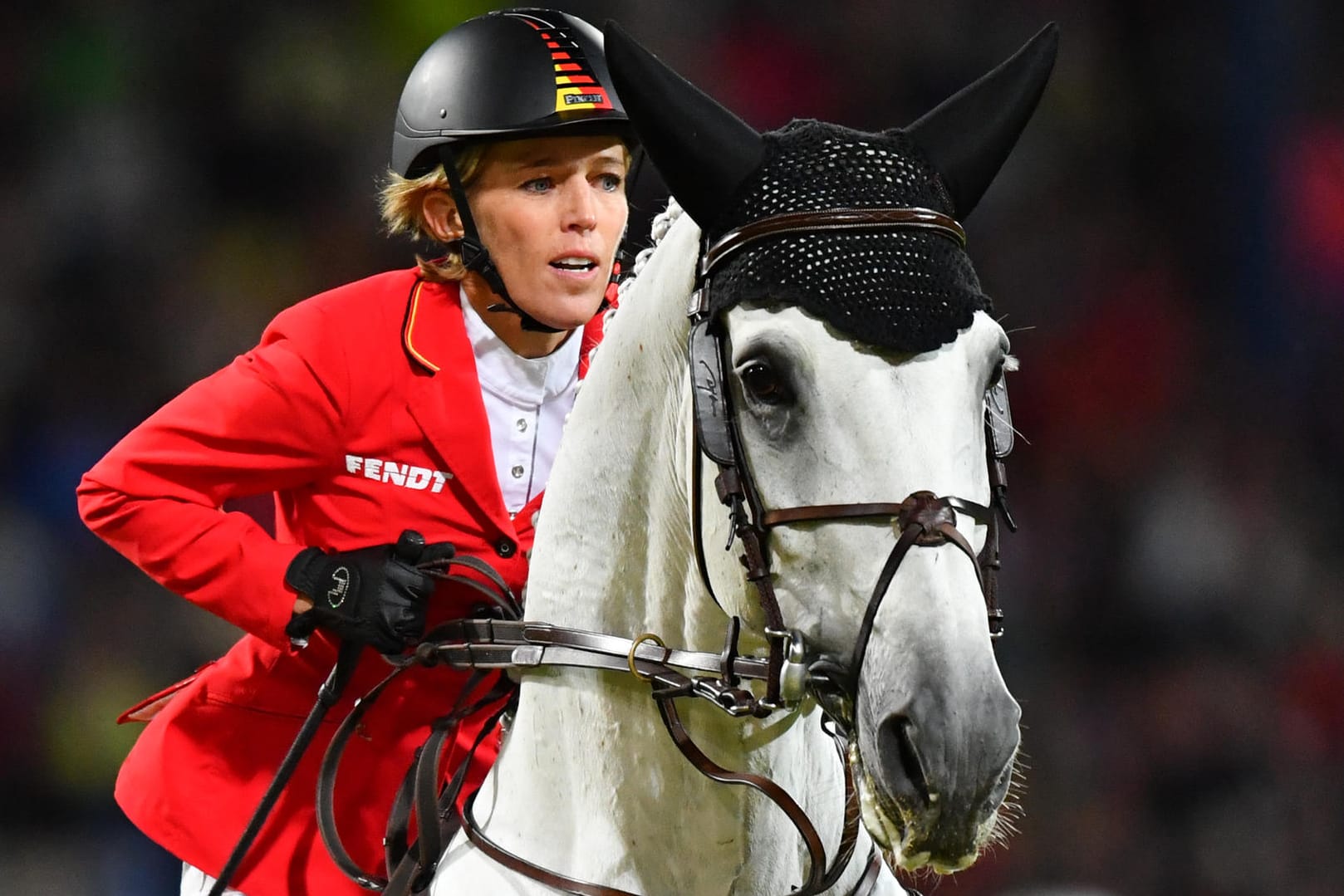 Meredith Michaels-Beerbaum zeigte mit Fibonacci zwei fehlerfreie Runden.