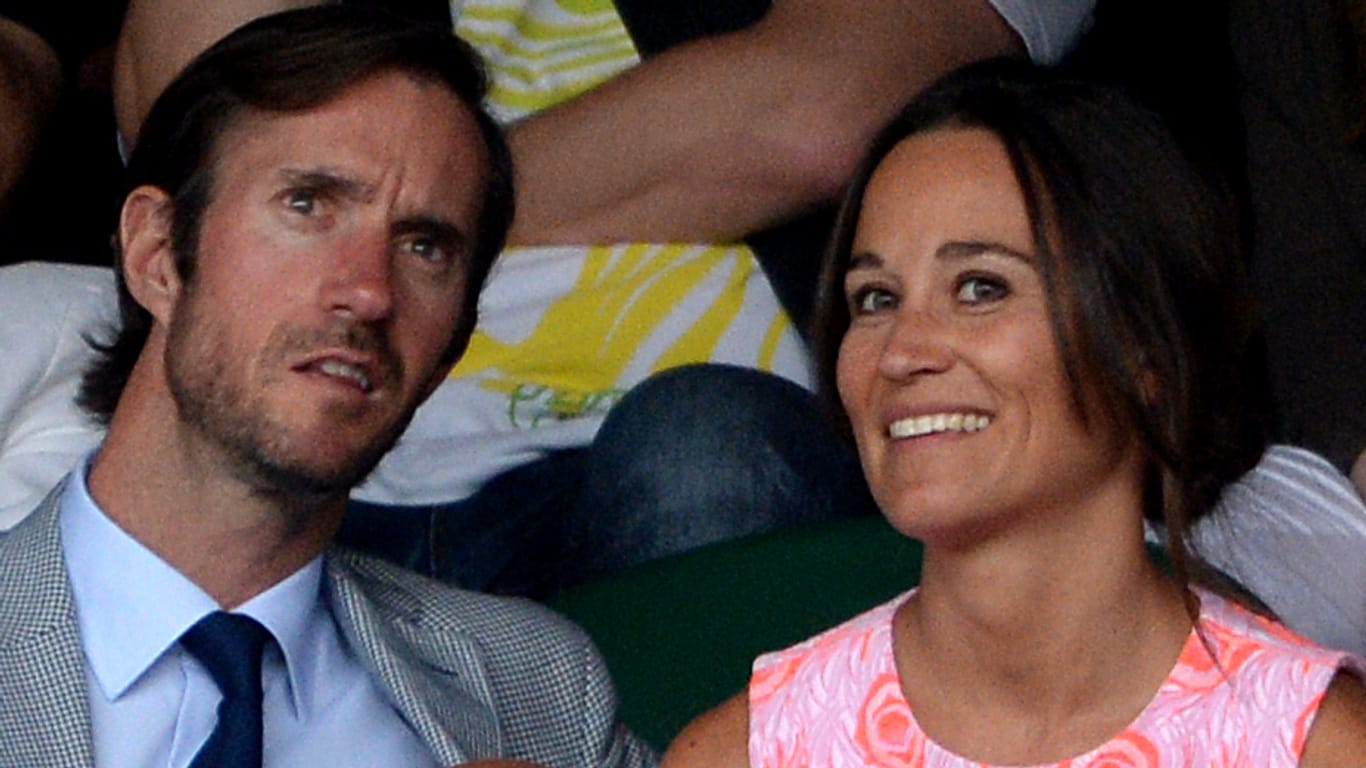 Pippa Middleton und James Matthews im Juli 2016 beim Wimbledon-Turnier.