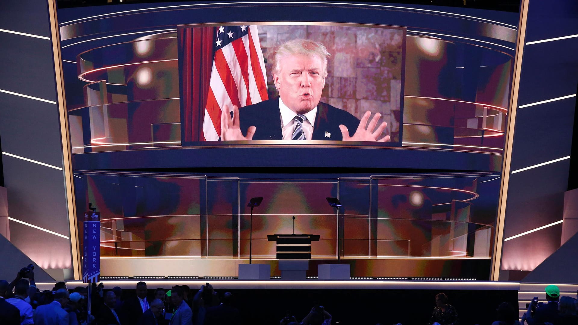 Der frisch gekürte Präsidentschaftskandidat der Republikaner, Donald Trump. Der frisch gekürte Präsidentschaftskandidat der Republikaner, Donald Trump.