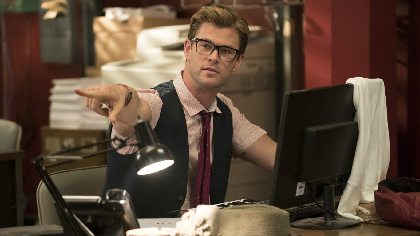 Chris Hemsworth als "Ghostbusters"-Assistent Kevin.