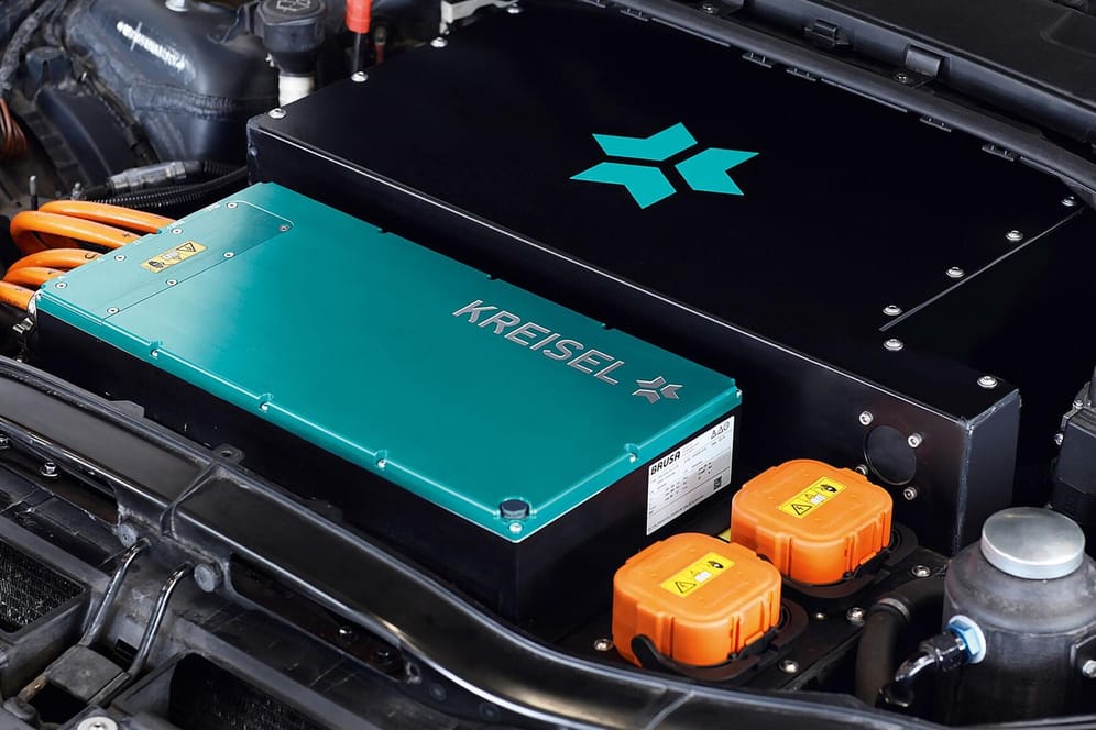Kreisel will 2017 mit der Großserienproduktion von E-Auto-Batterien starten. Hier ein Blick auf den Hybrid-Synchronmotor des Unternehmens.
