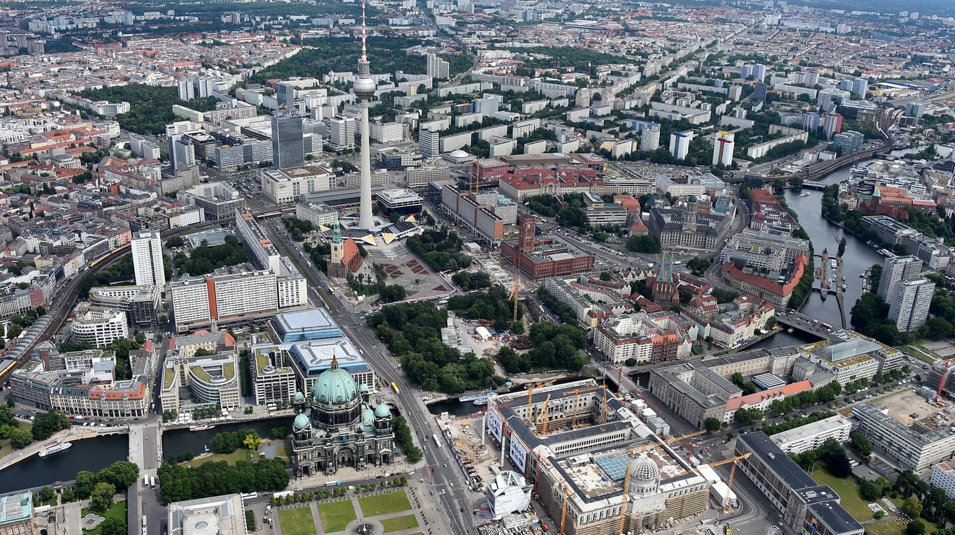 Luftaufnahme von Berlin.