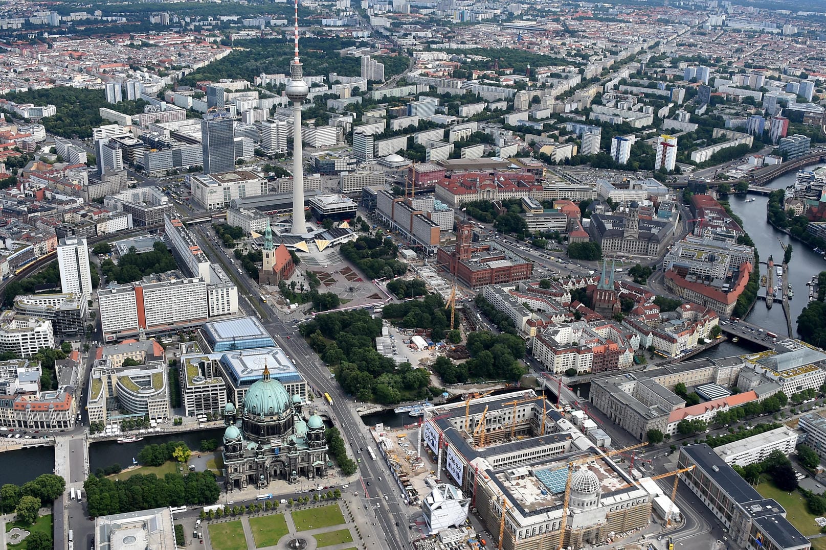 Luftaufnahme von Berlin.