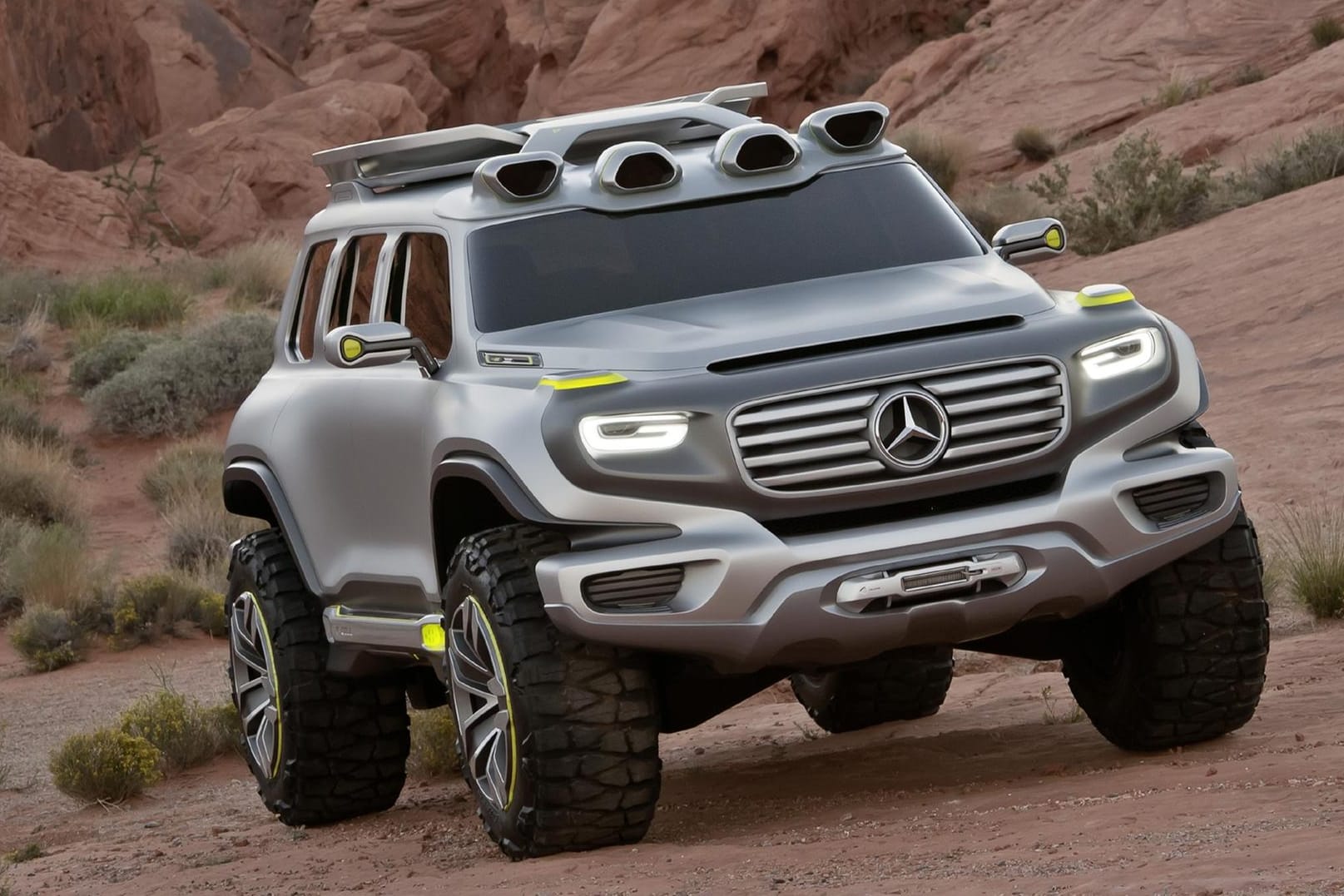 Die 2012 vorgestellte Mercedes-Studie Ener-G-Force könnte einige Hinweise auf das künftige Design der zweite G-Klasse-Generation geben.