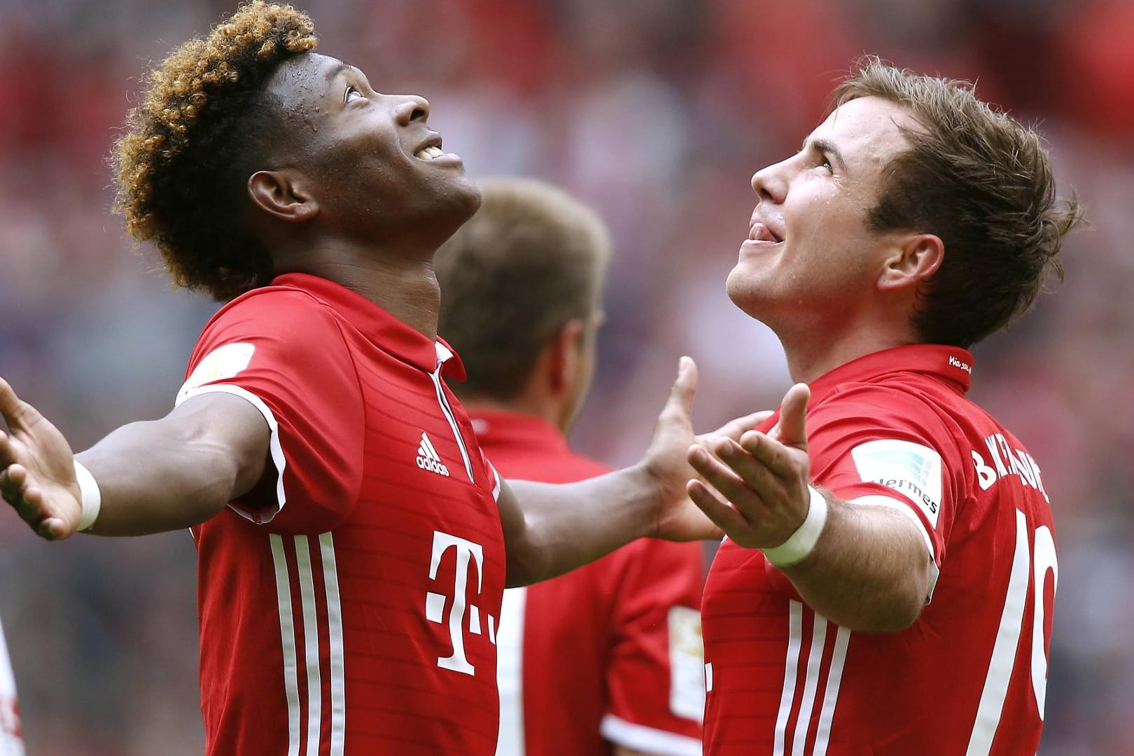 Ein Bild aus gemeinsamen Zeiten: David Alaba (li.) und Mario Götze.