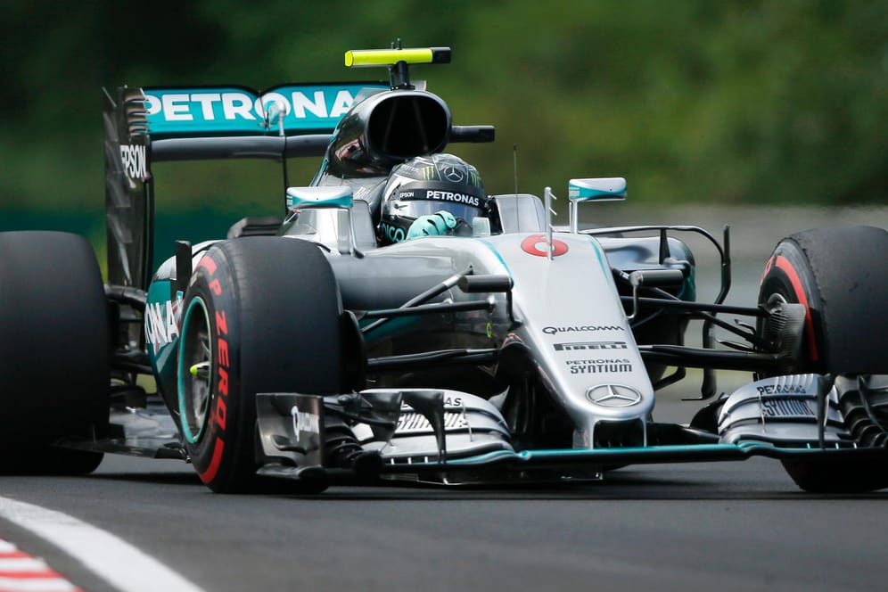 Nico Rosberg fährt im 3. Training zum Großen Preis von Ungarn Bestzeit.