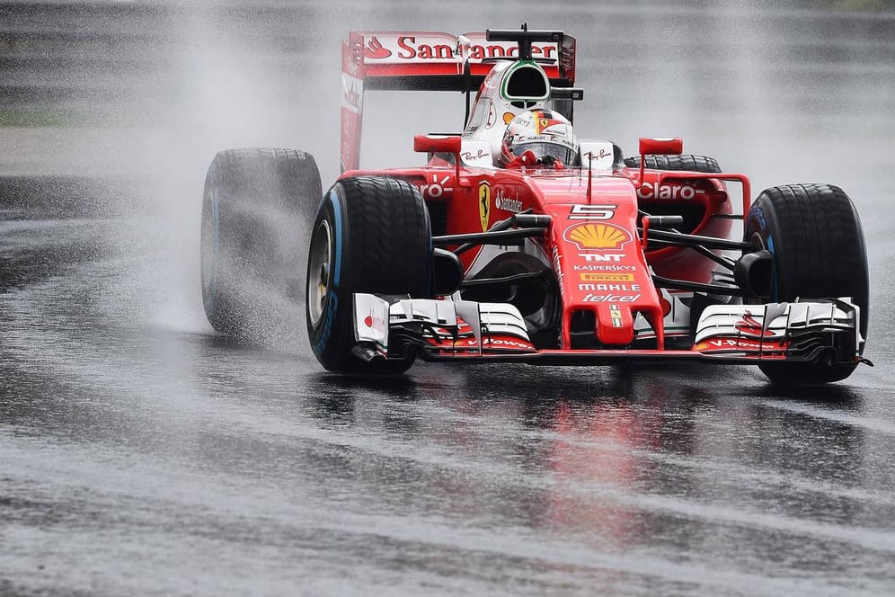 Ferrari-Pilot Sebastian Vettel geht beim Großen Preis von Ungarn von Startplatz fünf ins Rennen.