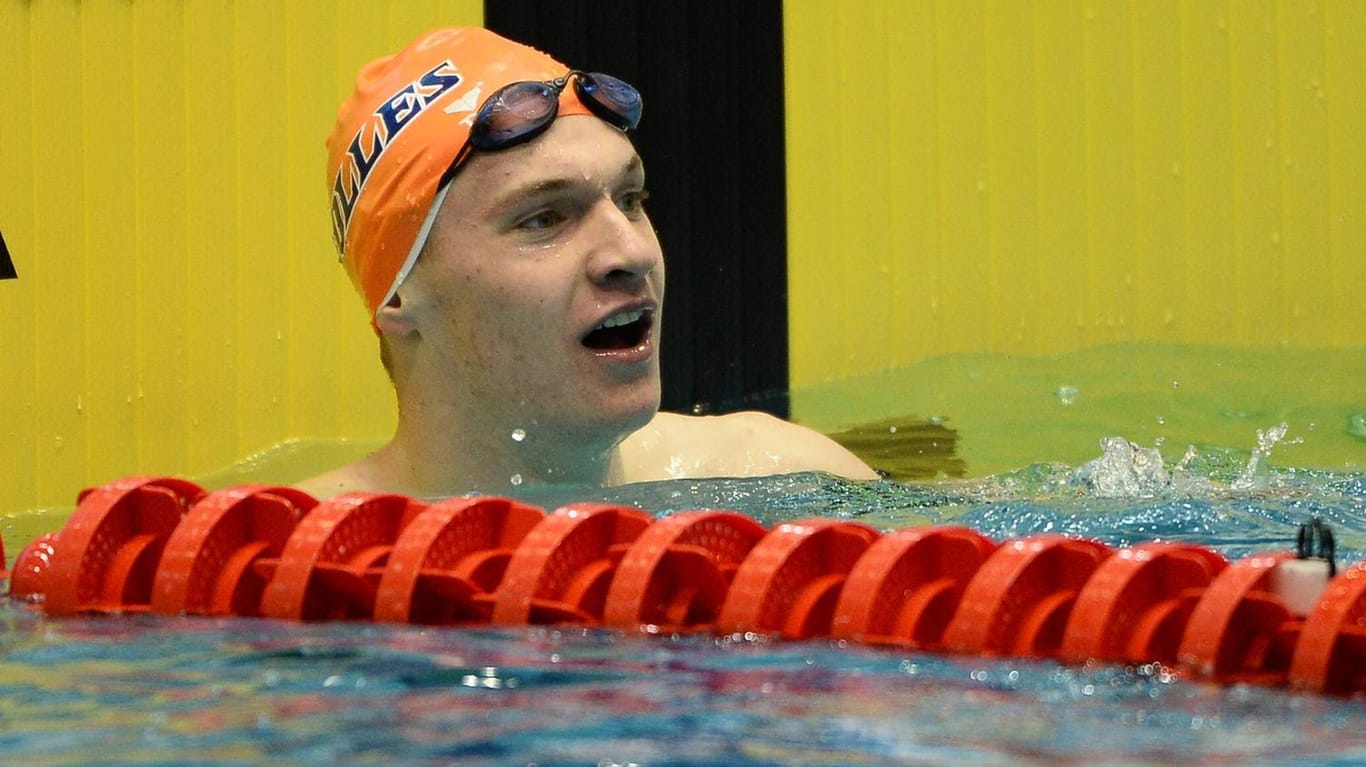 Johannes Hintze (hier bei den Deutschen Meisterschaften) reist als jüngster DSV-Schwimmer nach Rio.