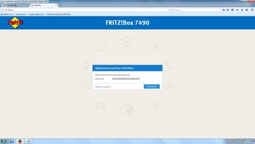 Rufen Sie die Benutzeroberfläche ihrer Fritzbox in ihrem Browser auf und melden Sie sich mit ihren Zugangsdaten an.