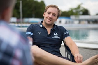 Schwimmweltmeister Marco Koch im Darmstädter Nordbad.