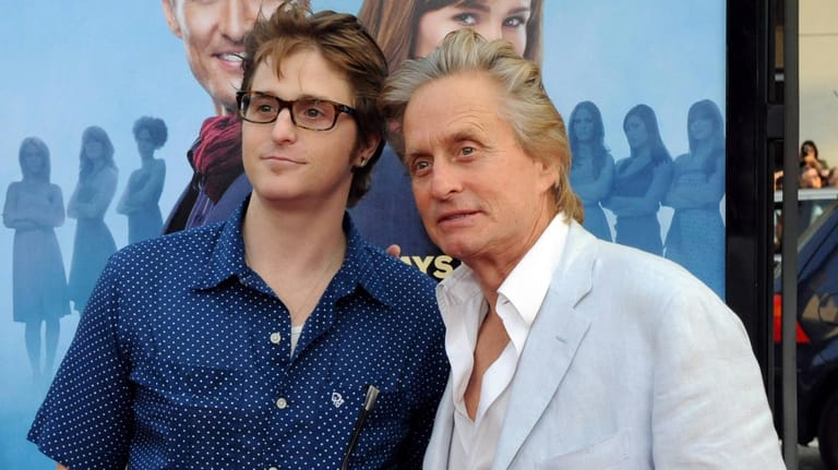 Michael Douglas und sein Sohn Cameron im Jahr 2009.