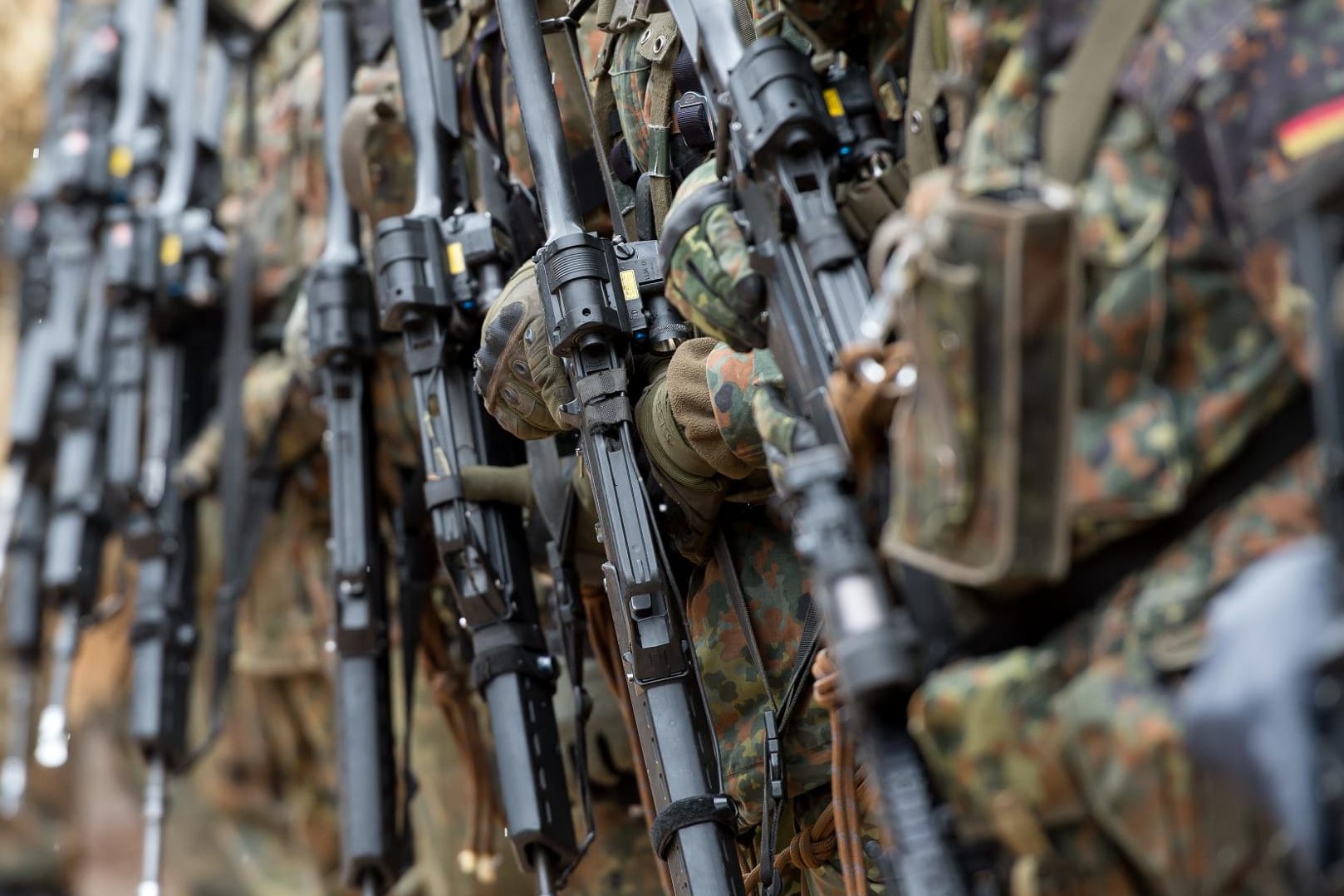 Soldaten vom Gebirgsjägerbataillon 23 bei einer Übung im bayerischen Bad Reichenhall.