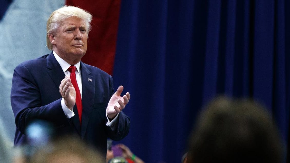 US-Präsidentschaftskandidat Donald Trump bei einem Auftritt in Columbus, Ohio.