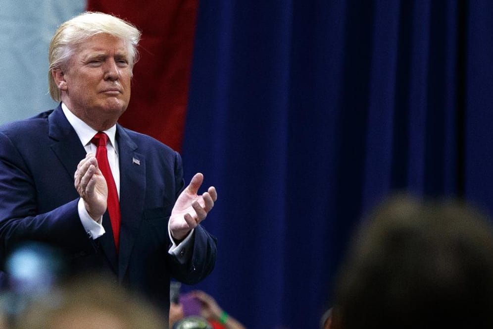 US-Präsidentschaftskandidat Donald Trump bei einem Auftritt in Columbus, Ohio.