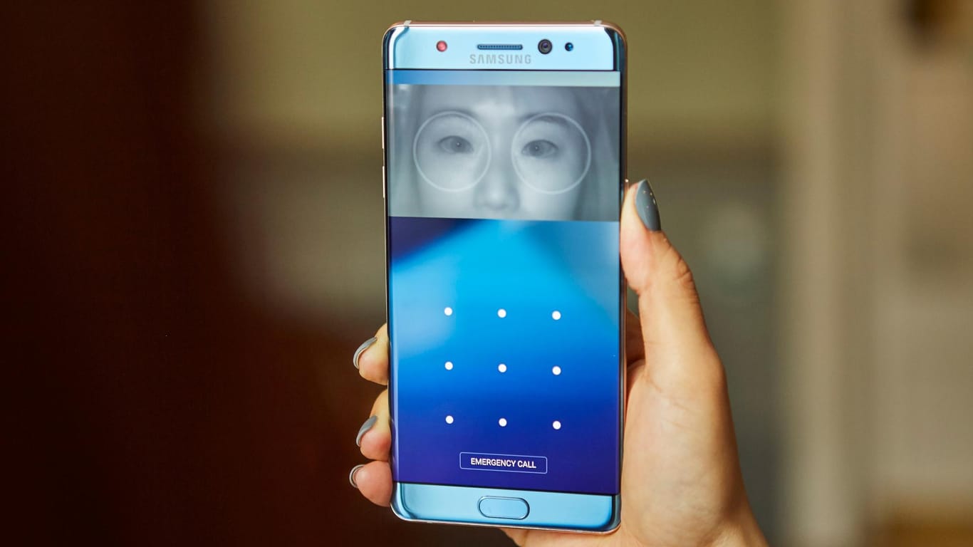 Samsungs neues Galaxy Note 7 kommt mit Iris-Scanner.