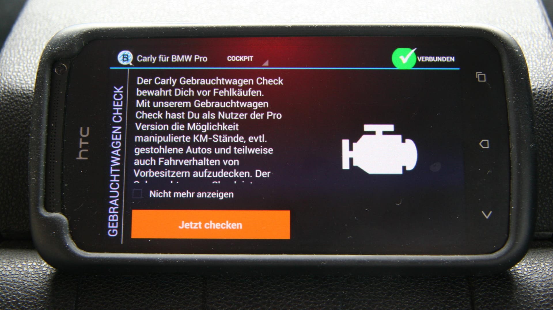 Carly - checken Sie ihr Auto mit dem Smartphone.