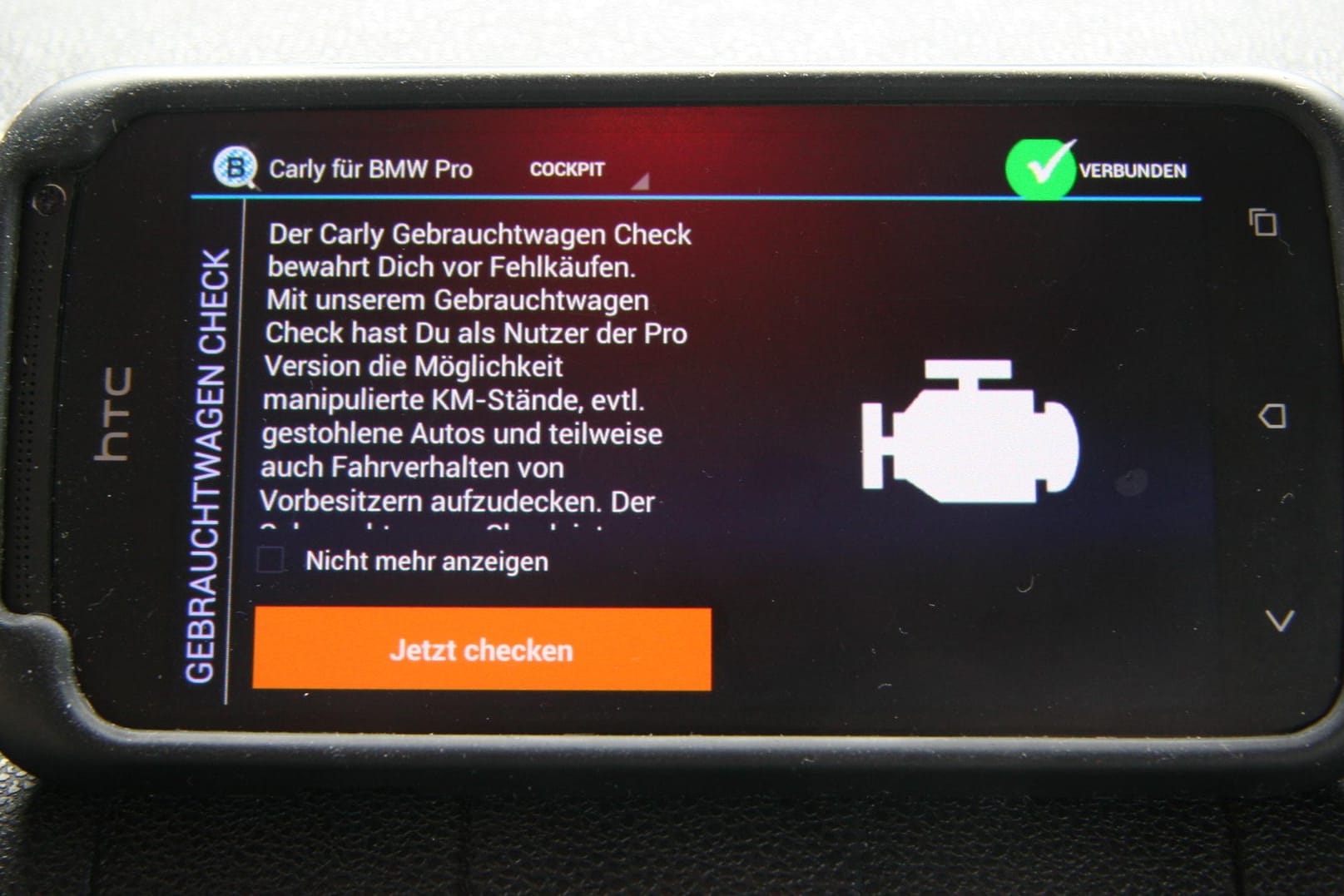 Carly - checken Sie ihr Auto mit dem Smartphone.