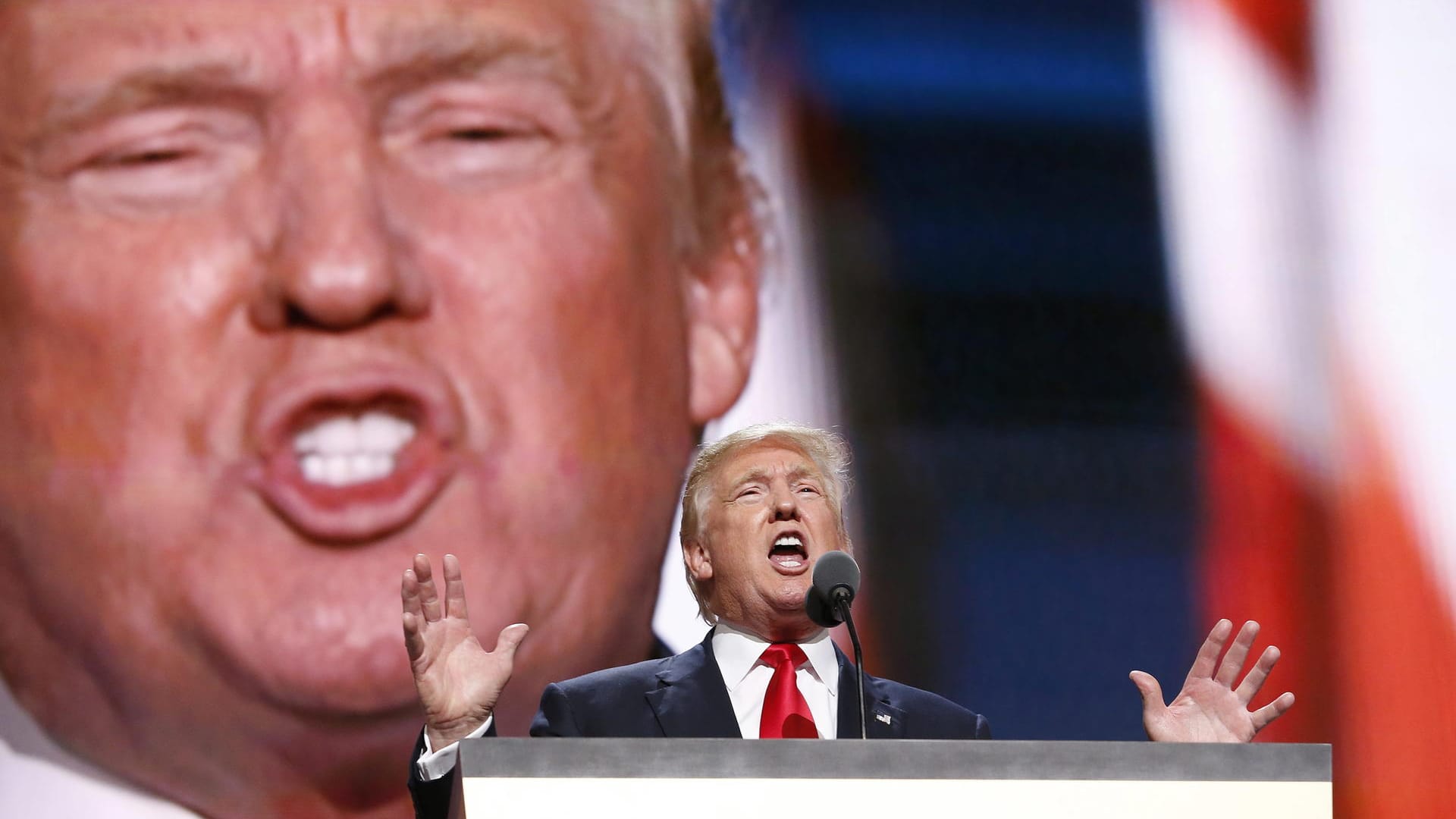 Donald Trump auf dem Parteitag der Republikaner