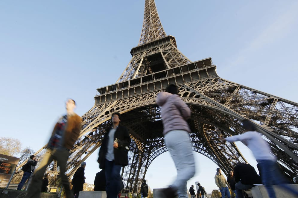 Der Eiffelturm in Paris.