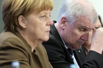 Streit um "Wir schaffen das": Kanzlerin Merkel und CSU-Chef Seehofer.