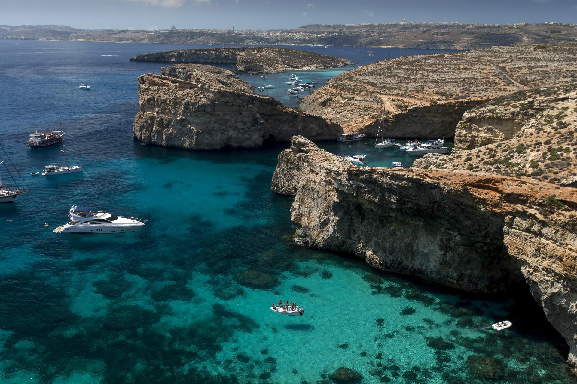 Malta: Die Blaue Lagune auf Comino.