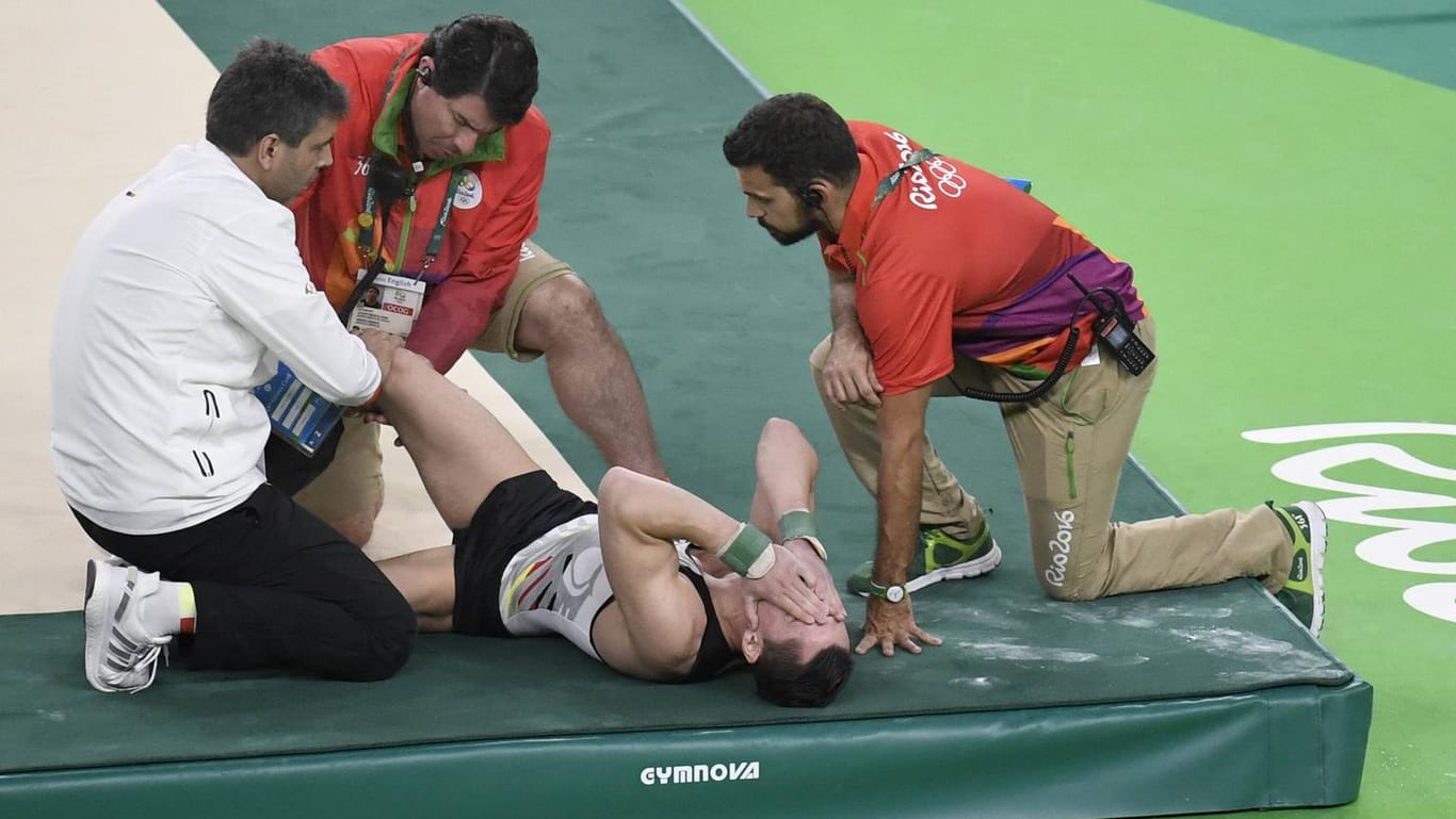 Andreas Toba verletzte sich bei einer Übung am Boden am Kreuzband.