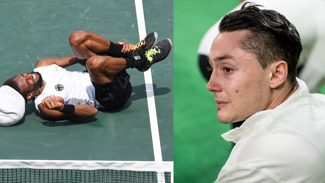 Tennisspieler Dustin Brown (links) und Turnass Andreas Toba haben sich bei den Spielen in Rio schwer verletzt.