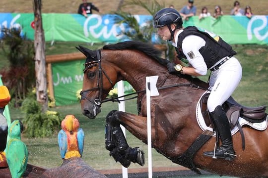 Julia Krajewski schied nach drei Verweigerungen von Samourai Du Thot aus.