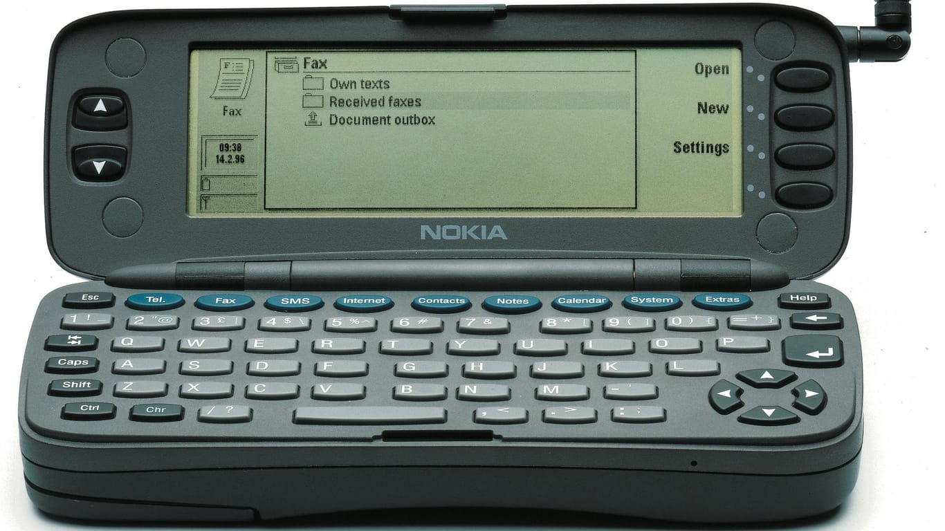 Der Nokia Communicator 9000 konnte Faxe senden und empfangen.