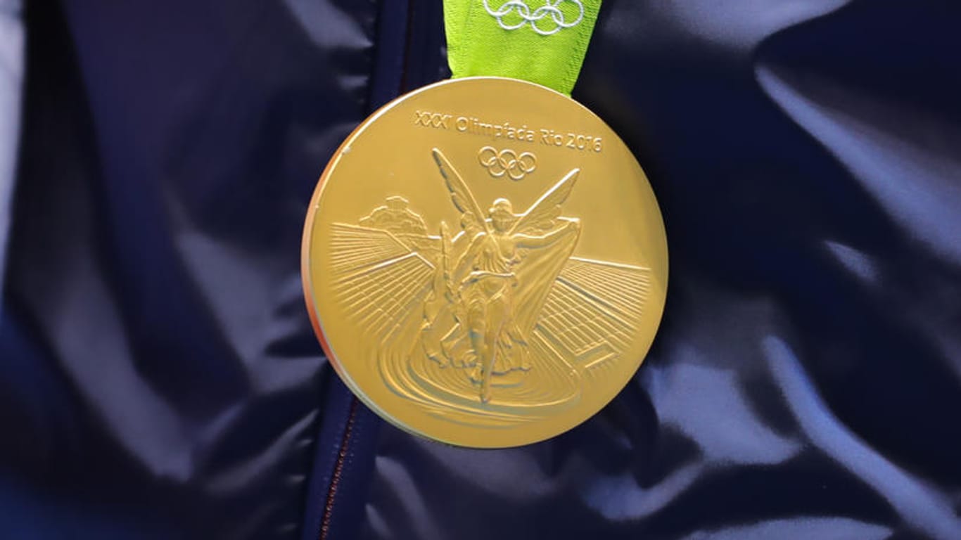 Das Objekt der Begierde: Die Goldmedaille der Olympischen Spiele in Rio de Janeiro.