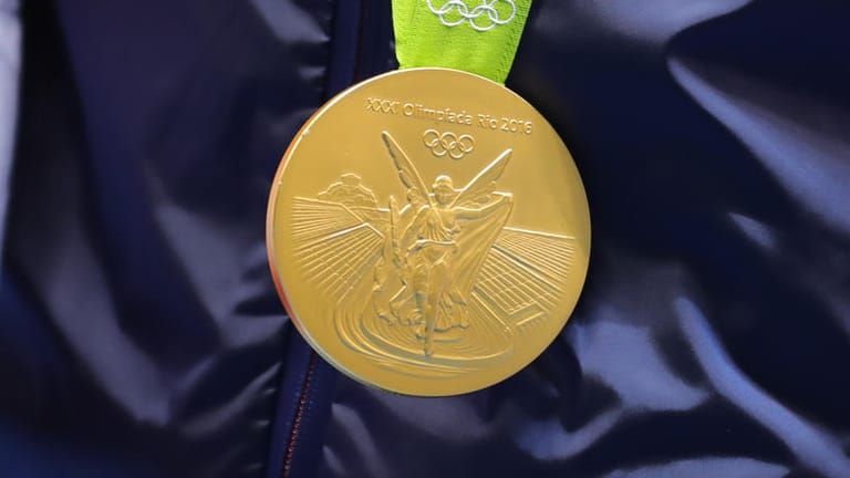 Das Objekt der Begierde: Die Goldmedaille der Olympischen Spiele in Rio de Janeiro.