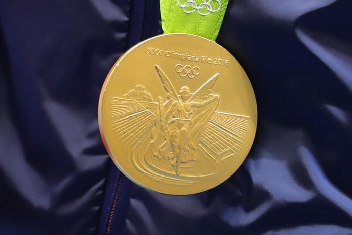 Das Objekt der Begierde: Die Goldmedaille der Olympischen Spiele in Rio de Janeiro.